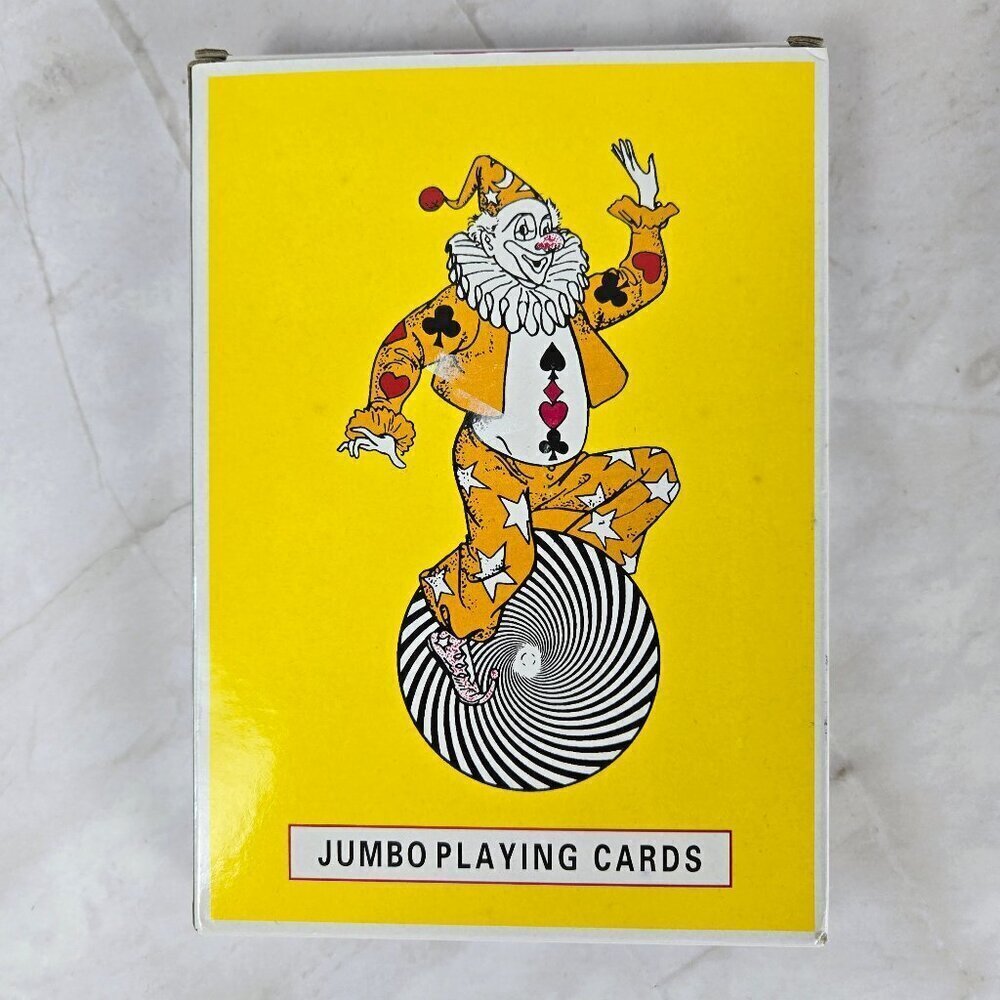 Jumbo Playing Cards Adults Children Novelty Funny Gift White Elephant NWT
